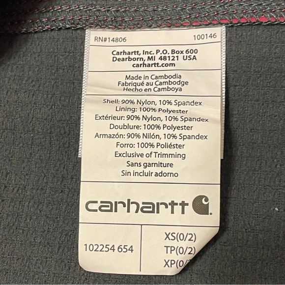 CARHARTT Denwood Vest in Raspberry - Picture 8 of 10